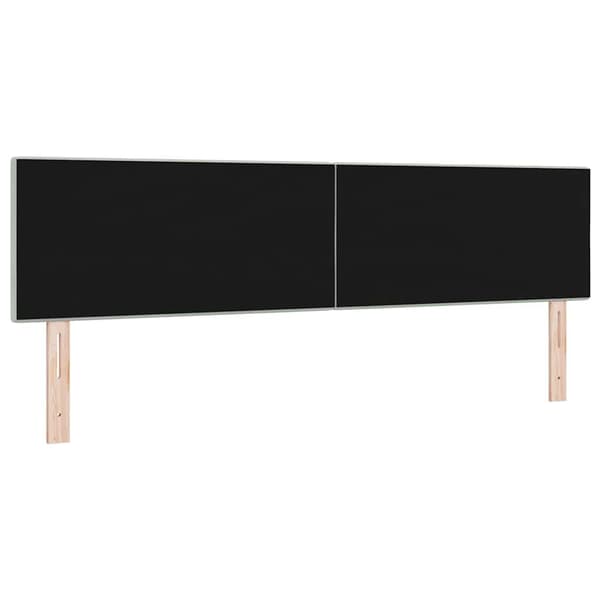 Huvudgavel Ljusgrå 180 cm Sammet