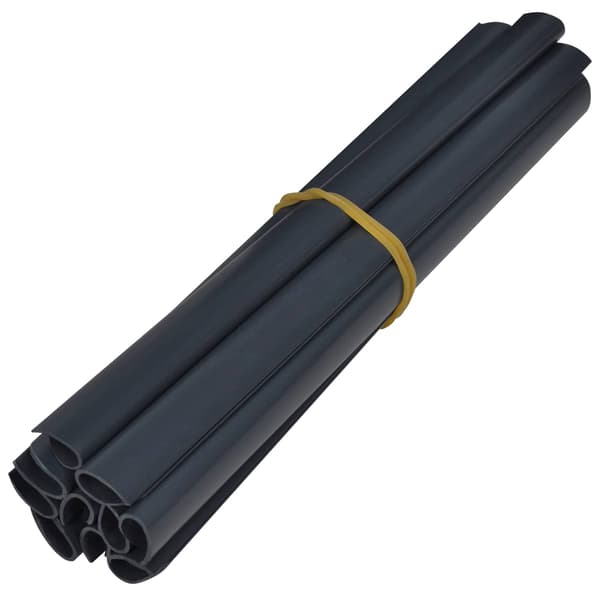 Trädgårdens integritetsskärmar 70 x 0,19 m PVC Mörkgrå