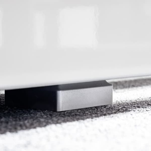 TV-möbel 5 delar med LED-belysning högglans vit