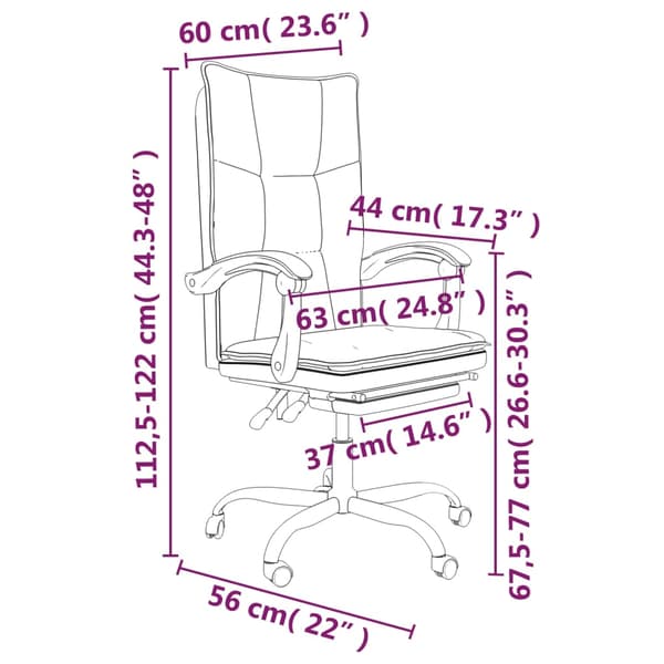 Kontorsstol grå konstläder