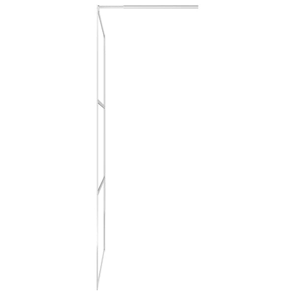 Duschvägg med halvfrostat ESG-glas 100x195 cm