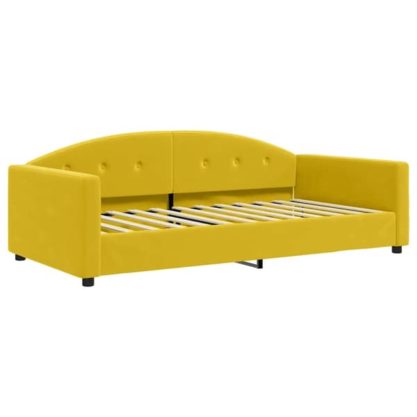 Dagbädd gul 100x200 cm sammet