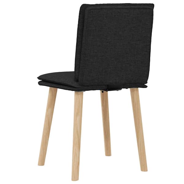 Matstolar 2 st svart tyg