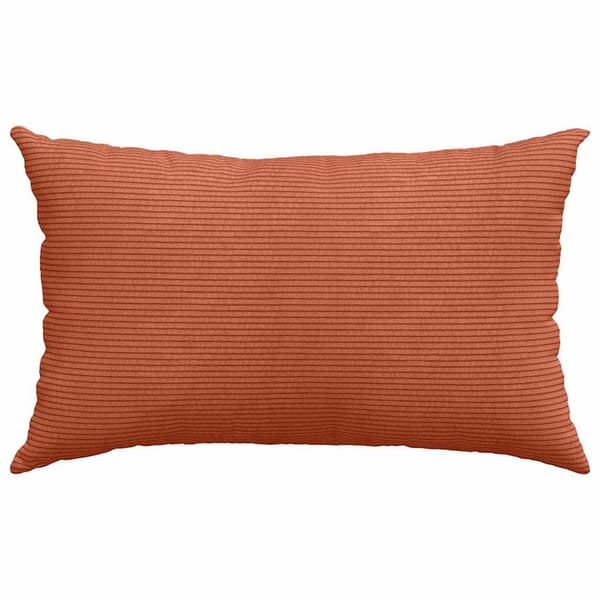 Sofakuddar 2 pcs Röd orange 50 x 30 cm Kordread tyg