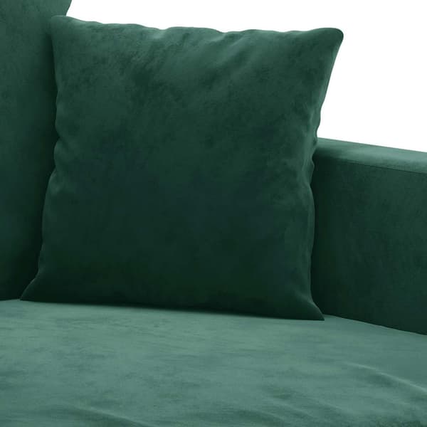 Soffa 2-sits mörkgrön 120 cm sammet