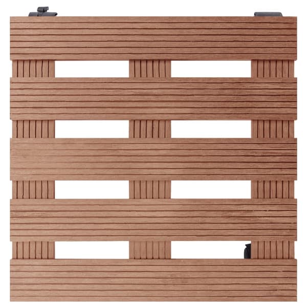 Blomvagnar 4 st brun 30x30x7,5 cm WPC