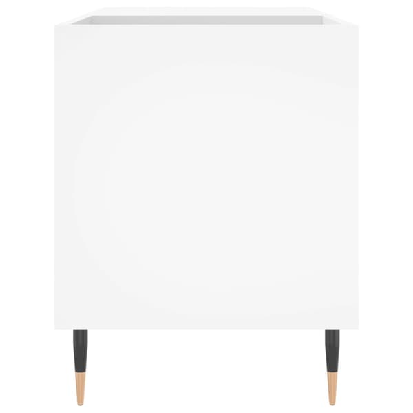 Stereobänk vit 85x38x48 cm konstruerat trä