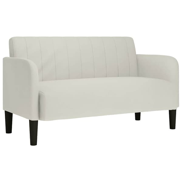 Loveseat soffa creme 109 cm sammet