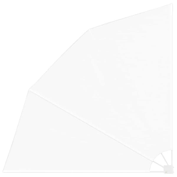 Balkongskärm 210 x 210 cm Polyester Vit