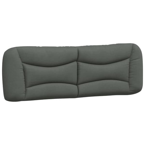 Headboard Cushion "Hvar" Dark Grey 160 cm Fabric
