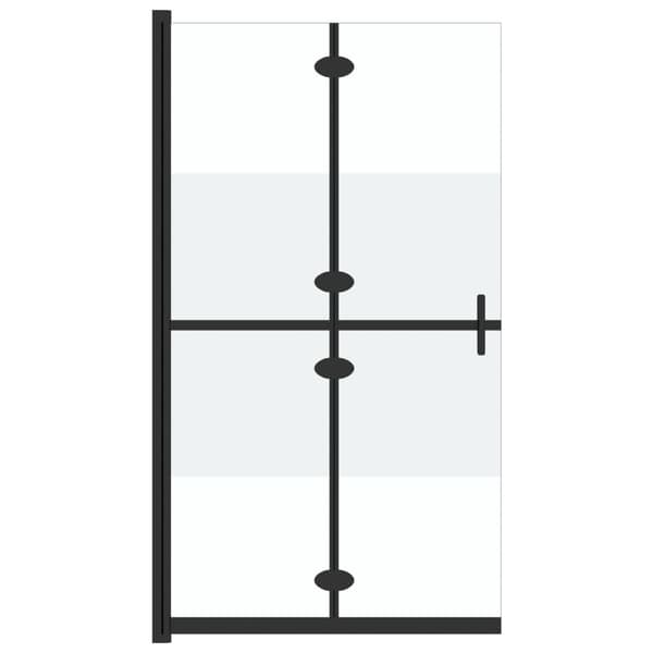 Vikbar duschvägg med halvfrostat ESG-glas 70x190 cm