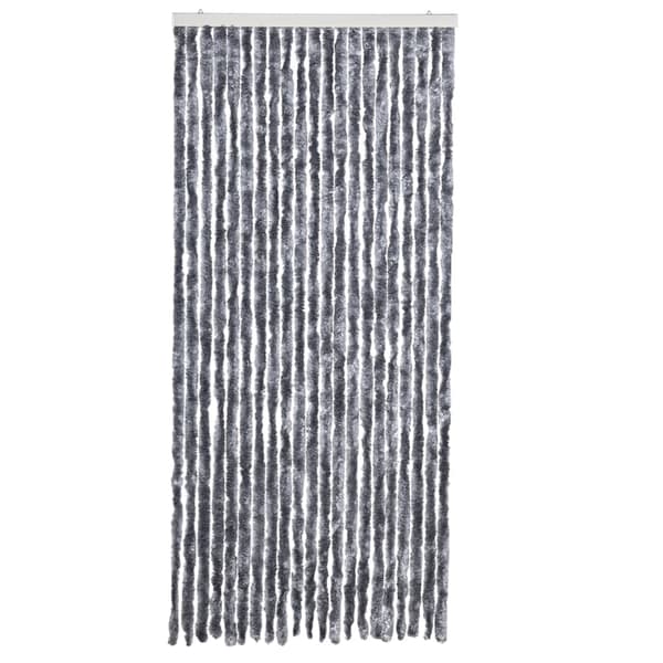 Insektsdraperi silver 90x200 cm chenille