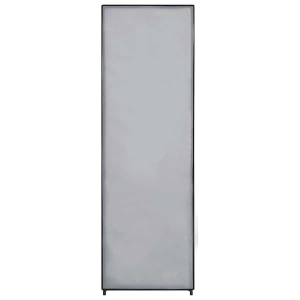 Garderob grå 87x49x159 cm tyg