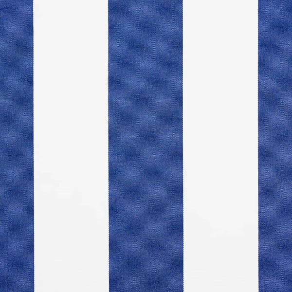 Markisväv Blå och Vit 235 x 195 cm Polyester