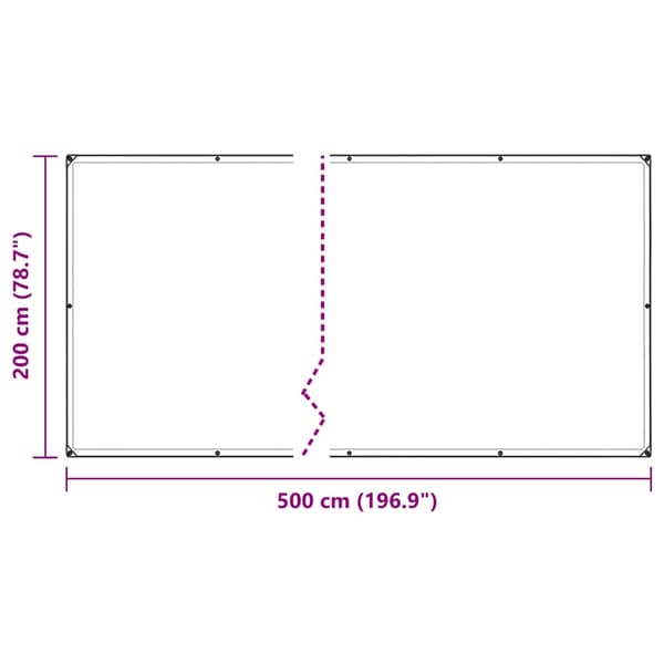 Växtskydd med öljetter 2x5 m PVC