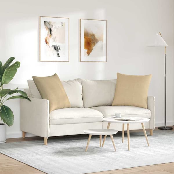 Sofakuddar 2 pcs Grågrön 60 x 60 cm Kordread tyg