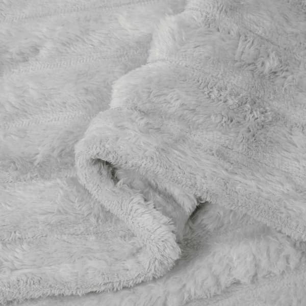 Kastfilt Grå 240 x 220 cm Fleece