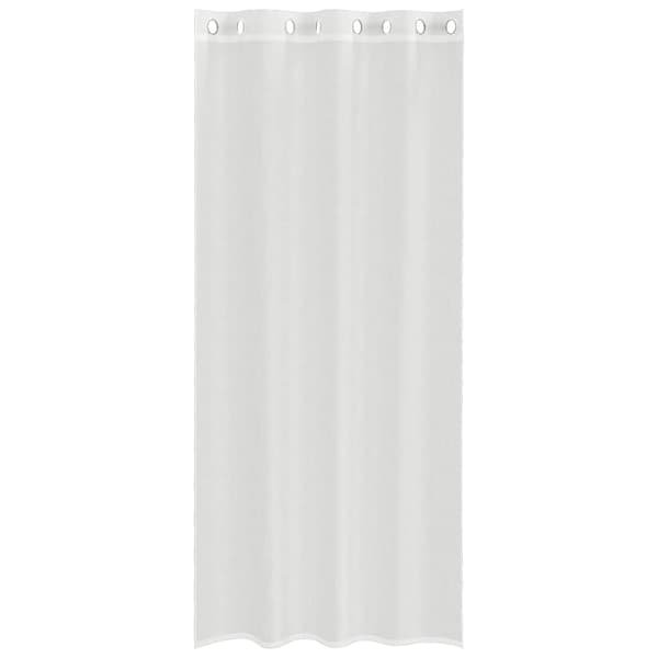 Voile gardiner med genomföringar 2 st vit