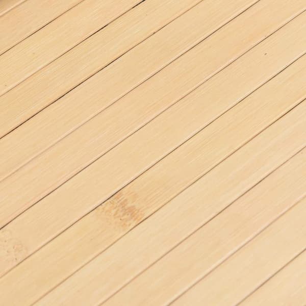 Matta rektangulär ljus naturlig 80x300 cm bambu
