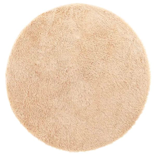 Ryamatta med lång lugg NAVARRA beige 200x200 cm polyester