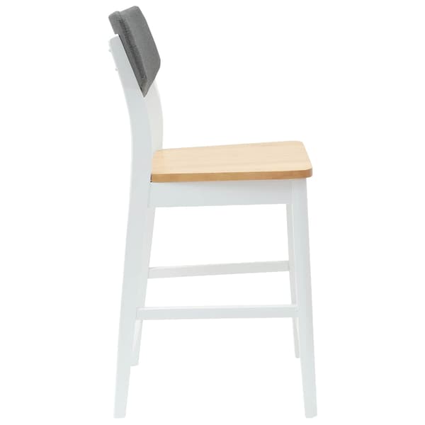 Matstolar 2 pcs Vit 48 x 49 x 95 cm Massiv Gummiträ
