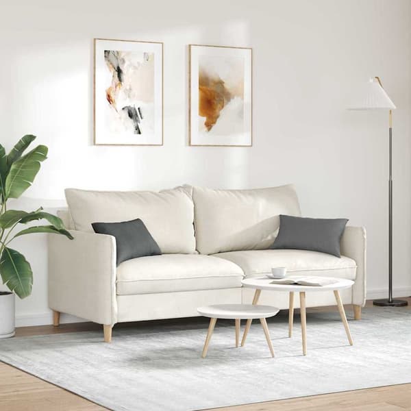 Sofakuddar 2 pcs Mörkgrå 50 x 30 cm tyg