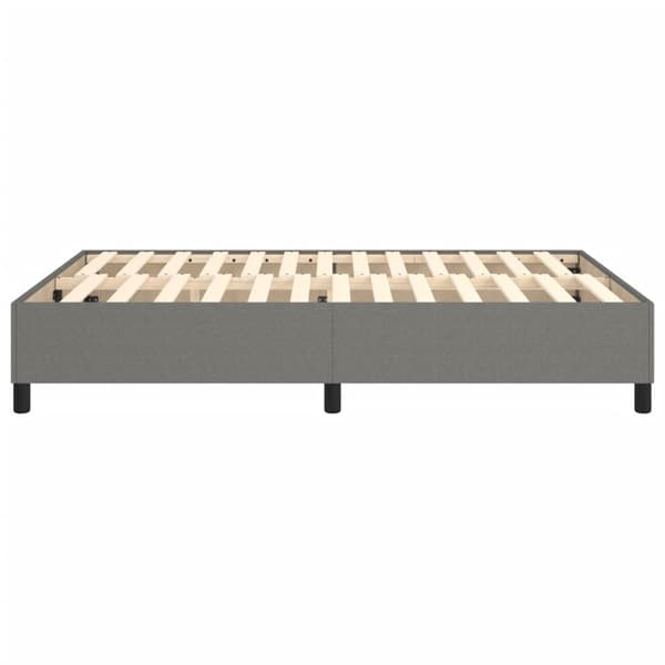 Boxspring-sängram mörkgrå 140x190 cm tyg