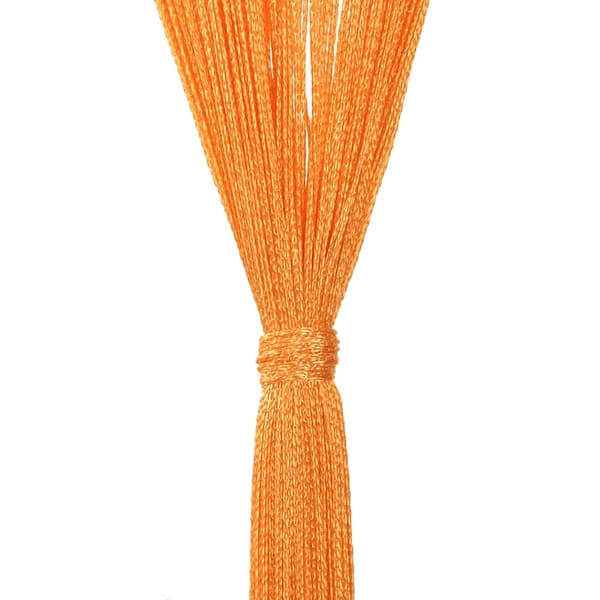 Stränggardiner 2 st orange 140x250 cm
