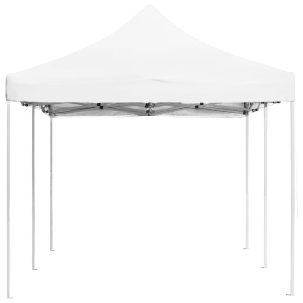 Hopfällbart partytält aluminium 6x3 m vit