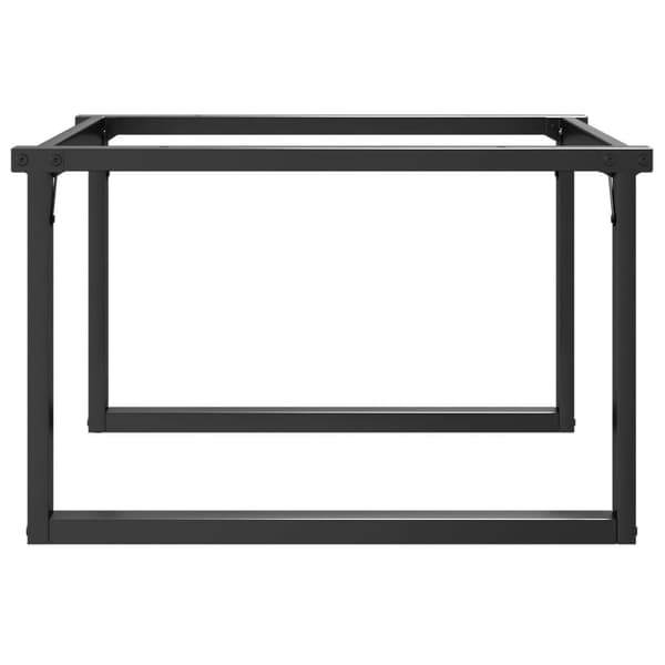 Bordsben för soffbord O-ram 80x70x43 cm stål