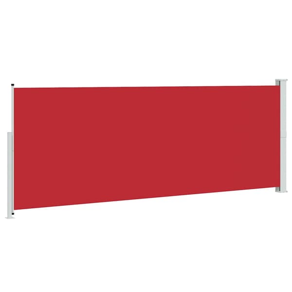 Infällbar sidomarkis 180x500 cm röd