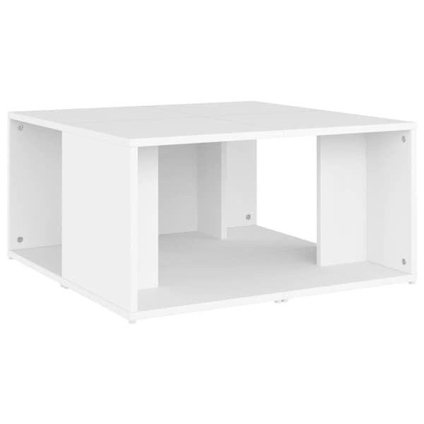 Soffbord 4 st vit 33x33x33 cm konstruerat trä