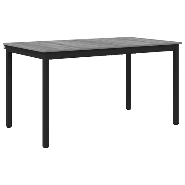 Matbord 140 x 80 x 75 cm METALL Rektangulär