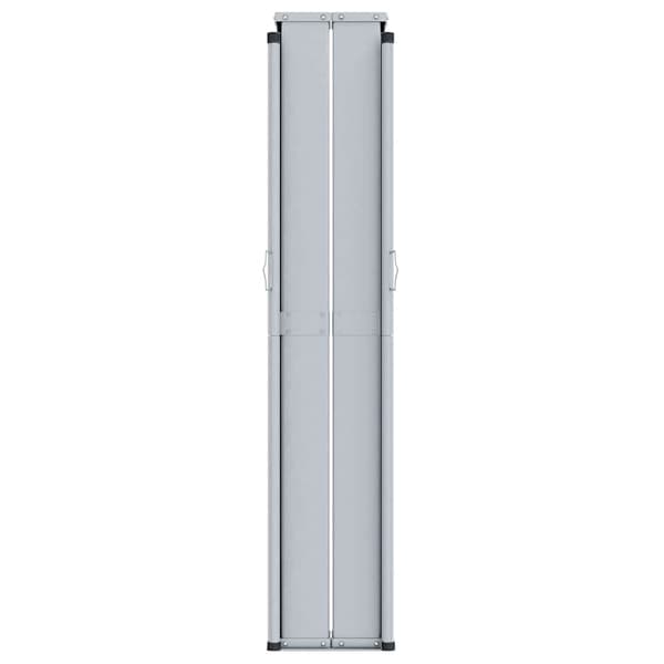 Infällbar sidomarkis svart 220x1000 cm