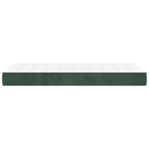 Pocketresårmadrass medium mörkgrön 90x200x20 cm sammet