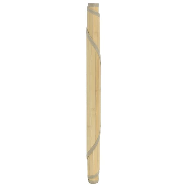Matta rund ljus naturlig 80 cm bambu