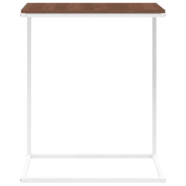 Sidobord vit 55x35x66 cm konstruerat trä