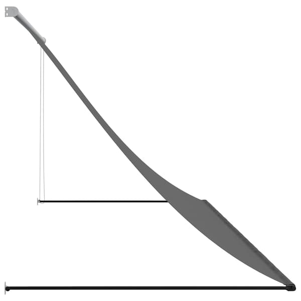 Markis infällbar antracit 300x150 cm tyg och stål