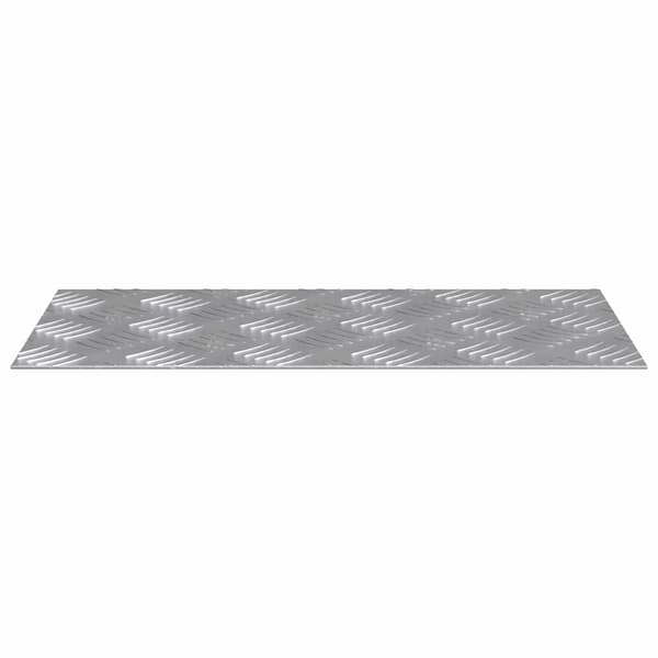 Trappsteg Rektangulär 4 pcs Silver 40 x 20 cm Aluminium
