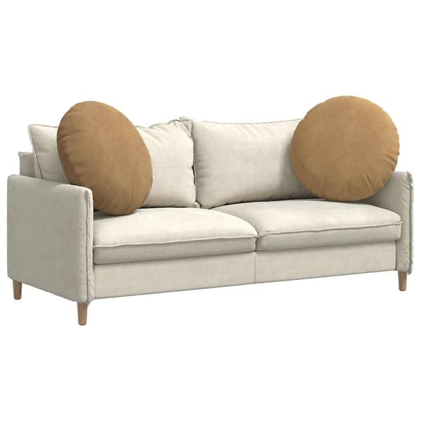 Sittkuddar 2 pcs Brun Ø60 x 21 cm Sammet