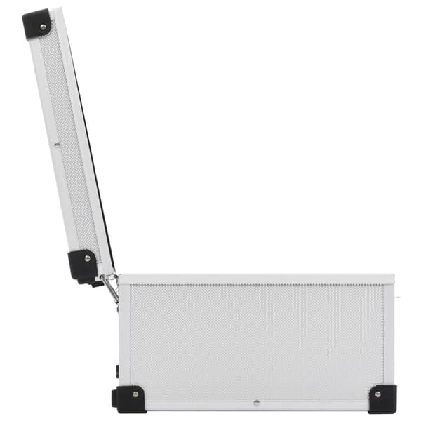 CD-väska för 80 cd-skivor aluminium ABS silver