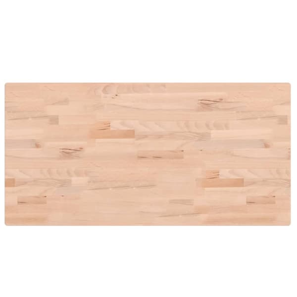 Bordsskiva 100x50x2,5 cm rektangulär massivt bokträ