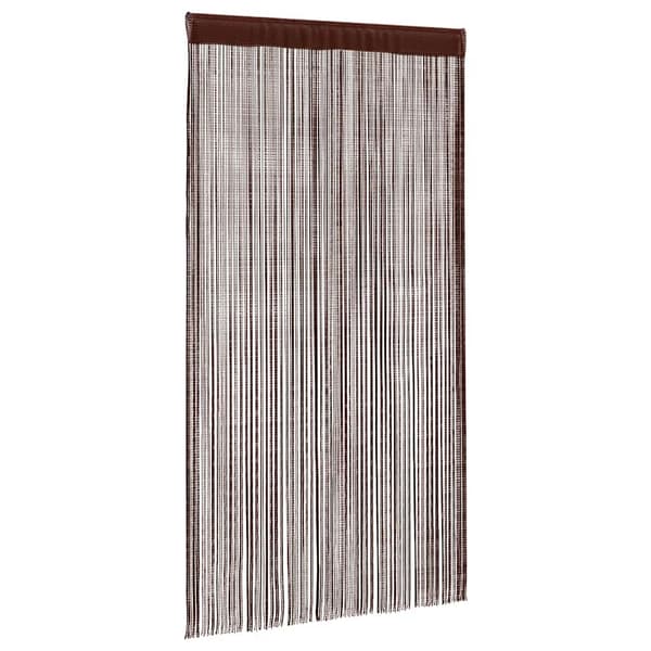 Trådgardiner 2 st 140x250 cm brun
