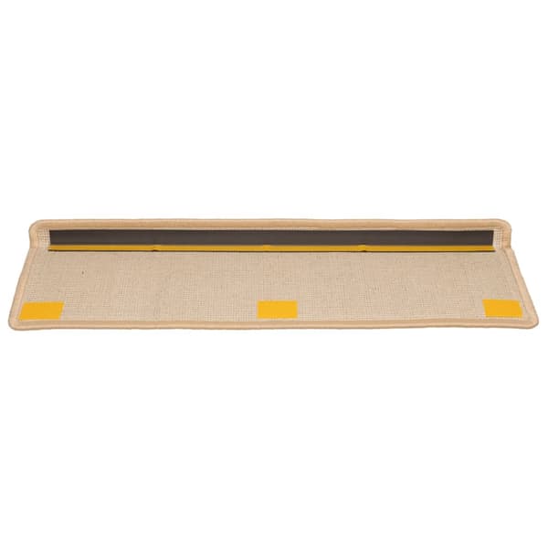Trappmattor 15 st 65x21x4 cm krämfärgade rektangulära kanter