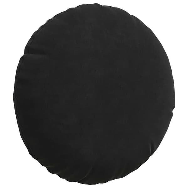 Sittkuddar 2 pcs Svart Ø30 x 13 cm Sammet