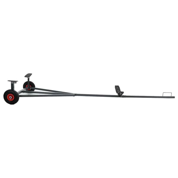 Båktrailer Silver 302 x 107 x 42 cm Stål