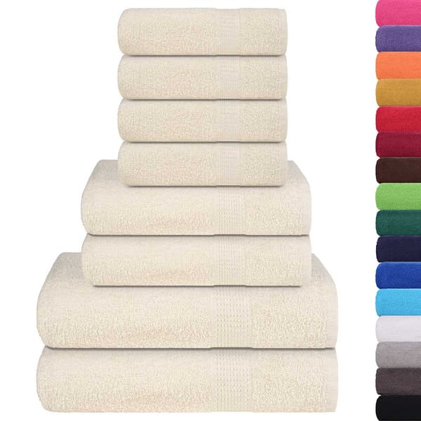 8-delat handduksset FROGN gräddvit 360 gsm