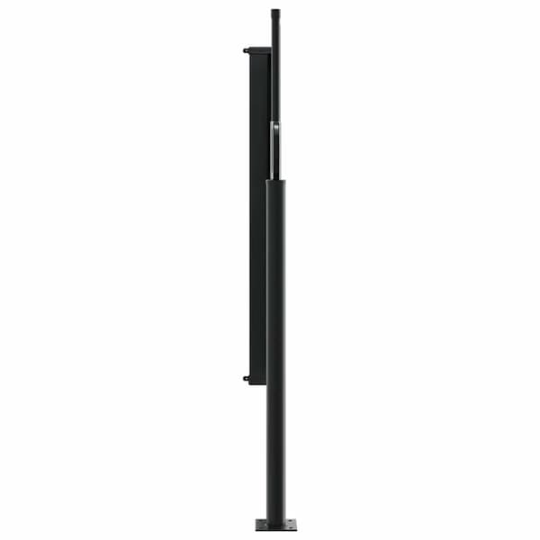 Infällbar sidomarkis röd 120x600 cm