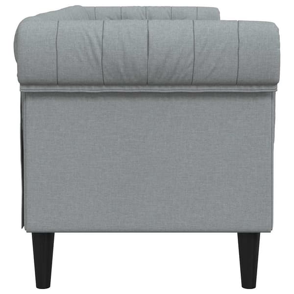 Soffa Ljusgrå 201,5 x 74,5 x 74,5 cm Polyester