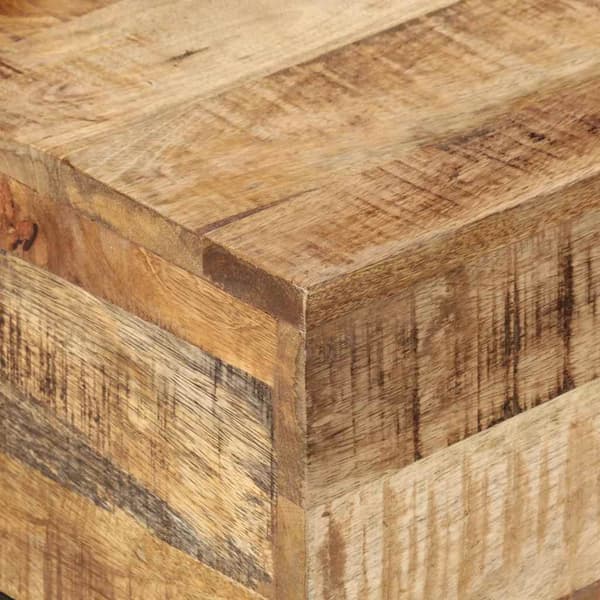 Soffbord 68x68x41 cm grovt mangoträ